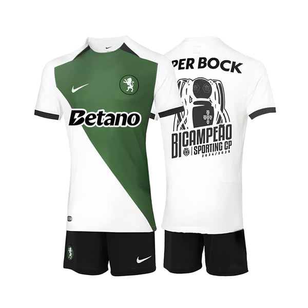 Kit de Niño - Sporting Edición Especial "Stromp" 24/25 - Edición Bicampeón